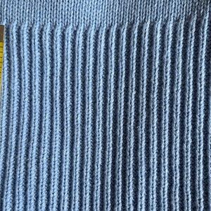 Women's Light Blue Cotton Sweater by Republic, M